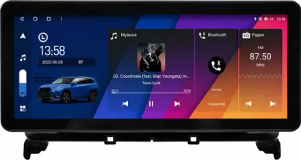 Магнитола Mercedes-Benz CLS 2010-2014 - Canbox H-Line 2196 монитор 12.3" QLED в стиле Audi на Android 10, ТОП-процессор, CarPlay, 4G SIM-слот