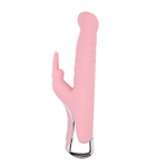 Вибратор с клиторальным стимулятором и ротацией Gyrating G-Bunny (Цвет: розовый)