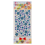 Наклейки-стразы Alingar, акриловые, "Яркие цветочки", стразы-цветочки, крупные и средние, пакет с европодвесом