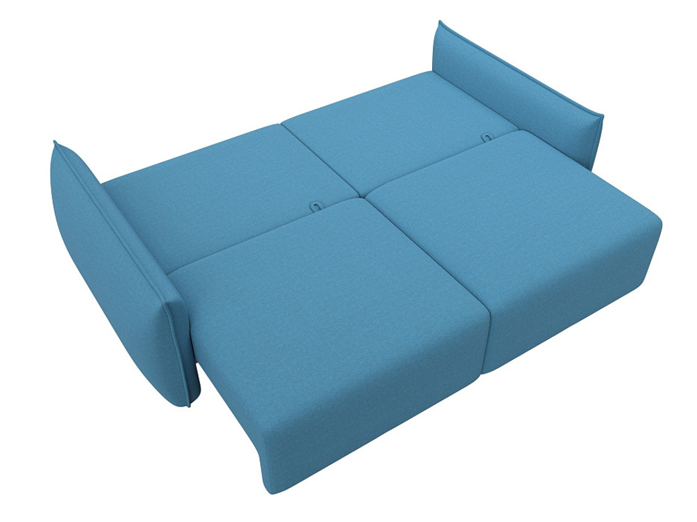 Диван прямой Лига-051 НПБ РОГОЖКА Амур 10 голубой