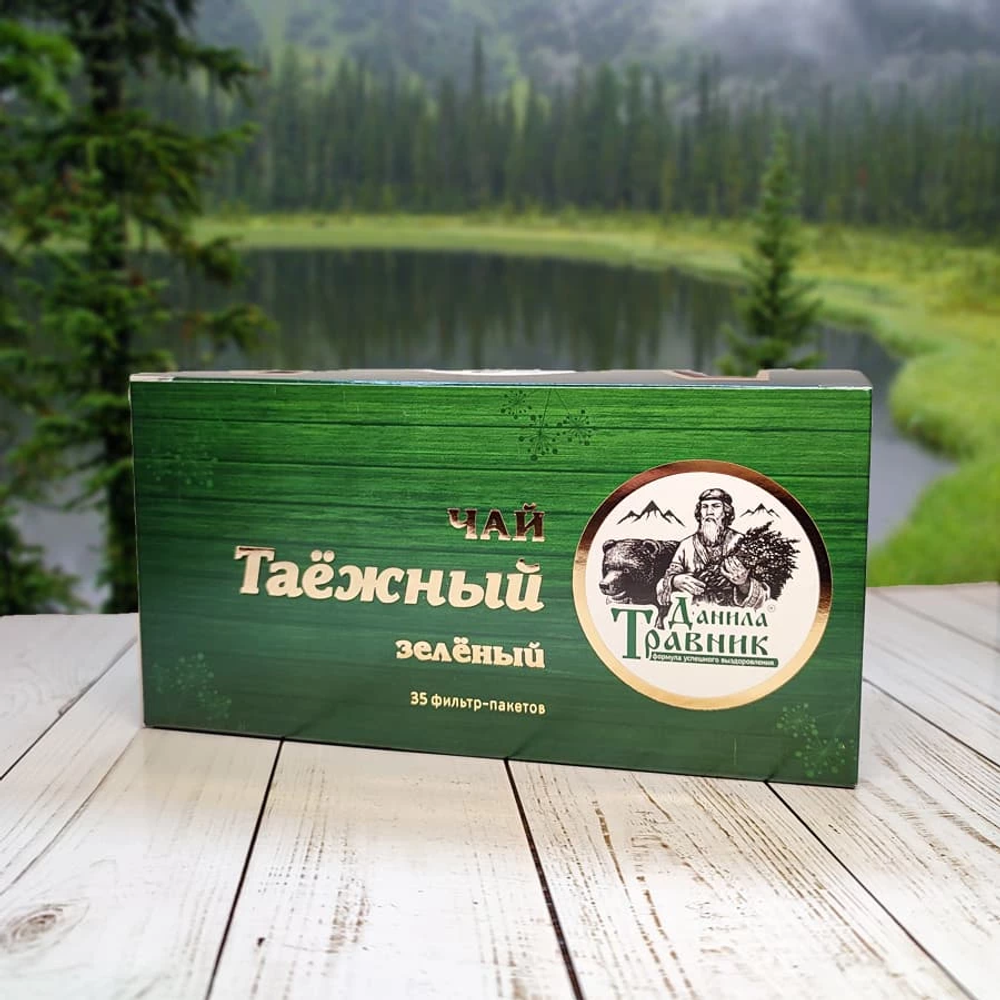 Чай Таежный зеленый (фильтр-пакет, 35 шт.)