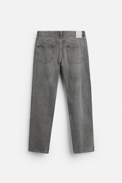 ZARA ДЖИНСЫ REGULAR FIT, СЕРЫЙ