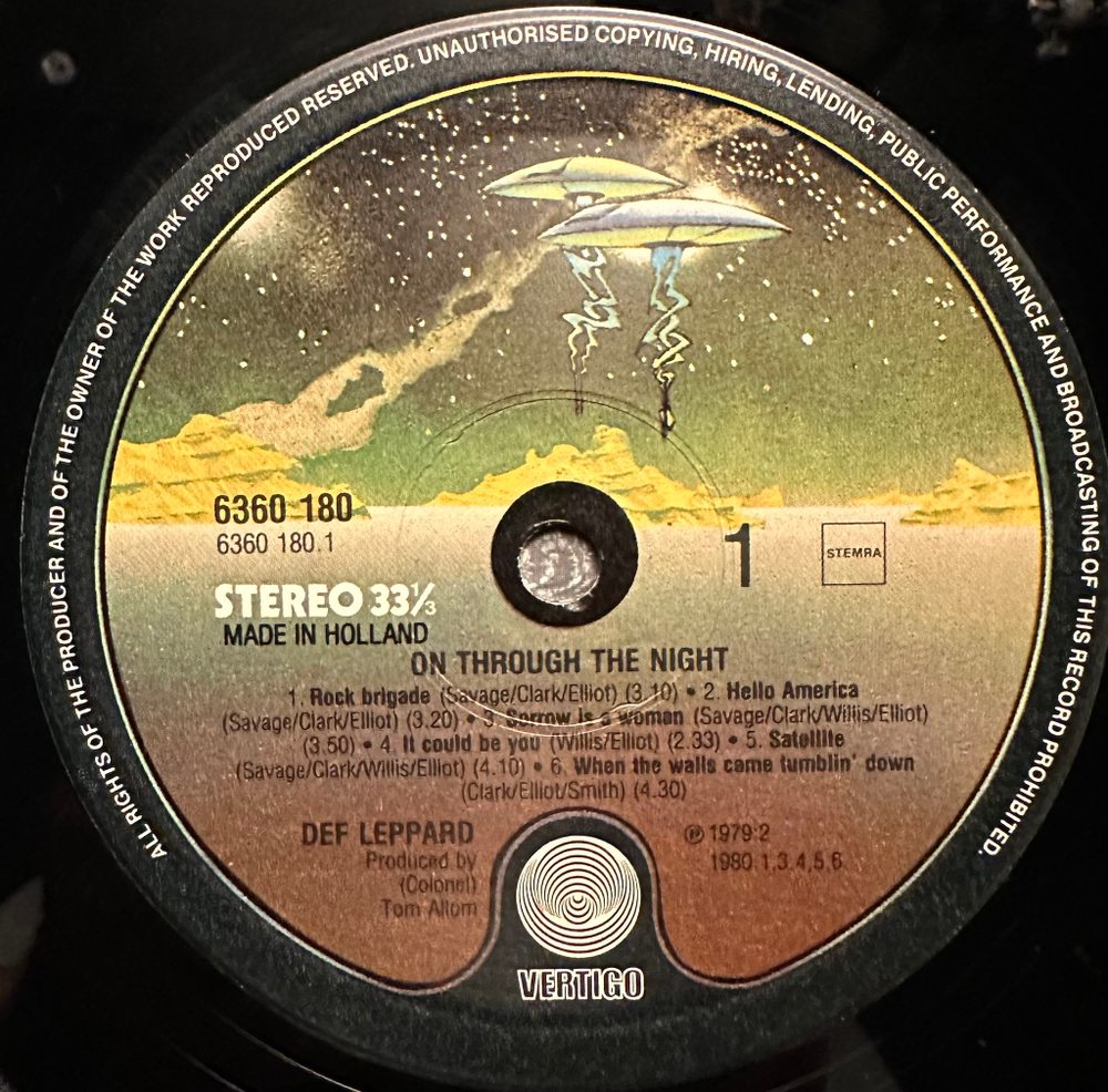 Def Leppard- On Through The Night (Голландия 1980г.)