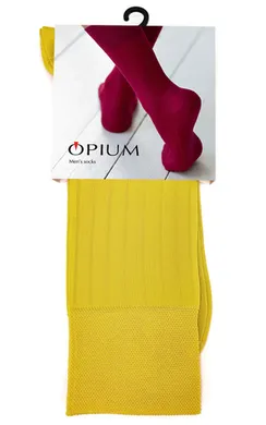 Мужские носки Premium "в рубчик" Желтый