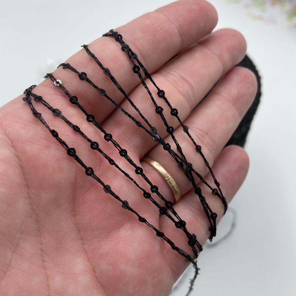 микро Пайетки Filati Italiani S.P.A. 100% полиэстер+пайетки