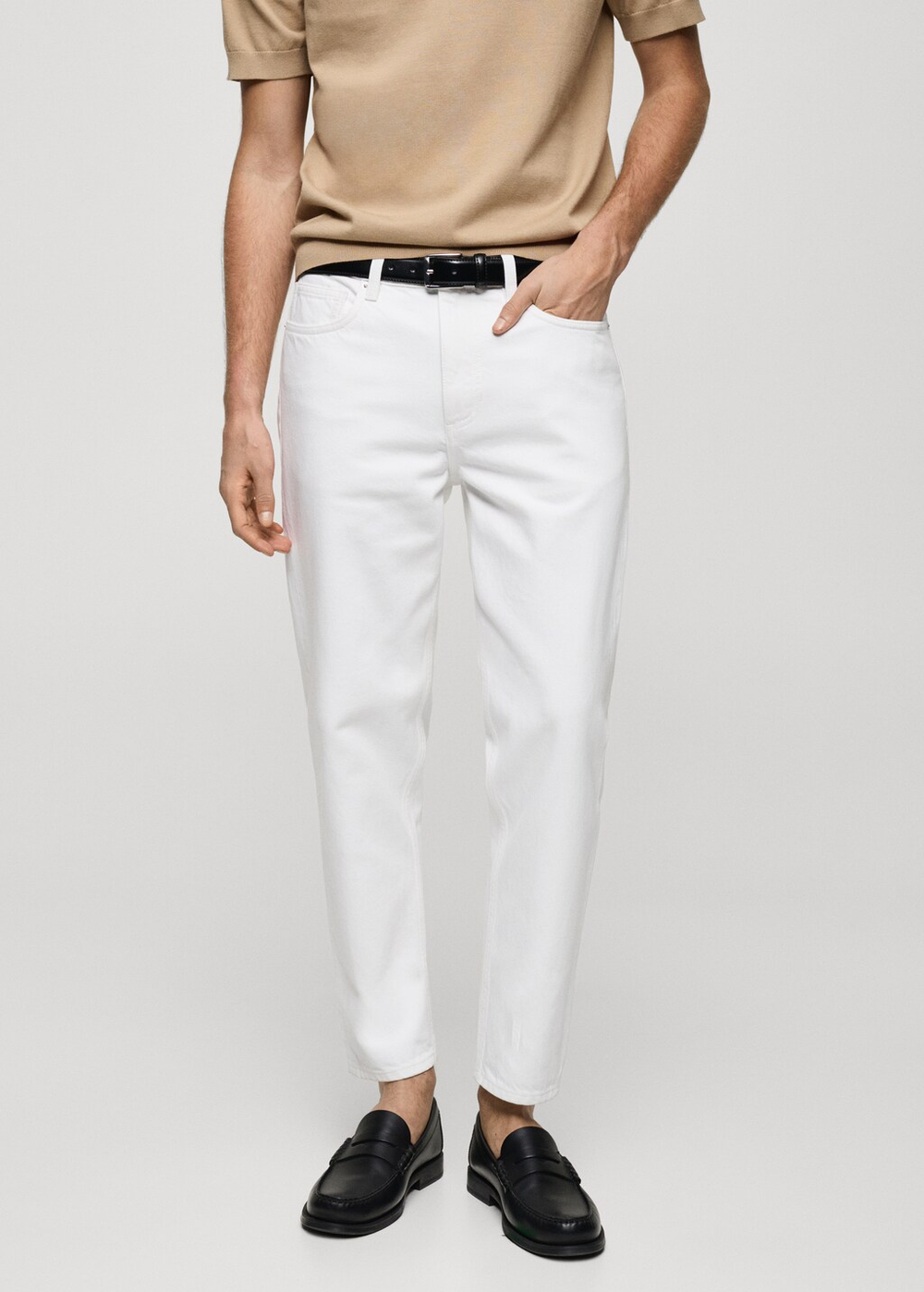 Укороченные джинсы carrot fit