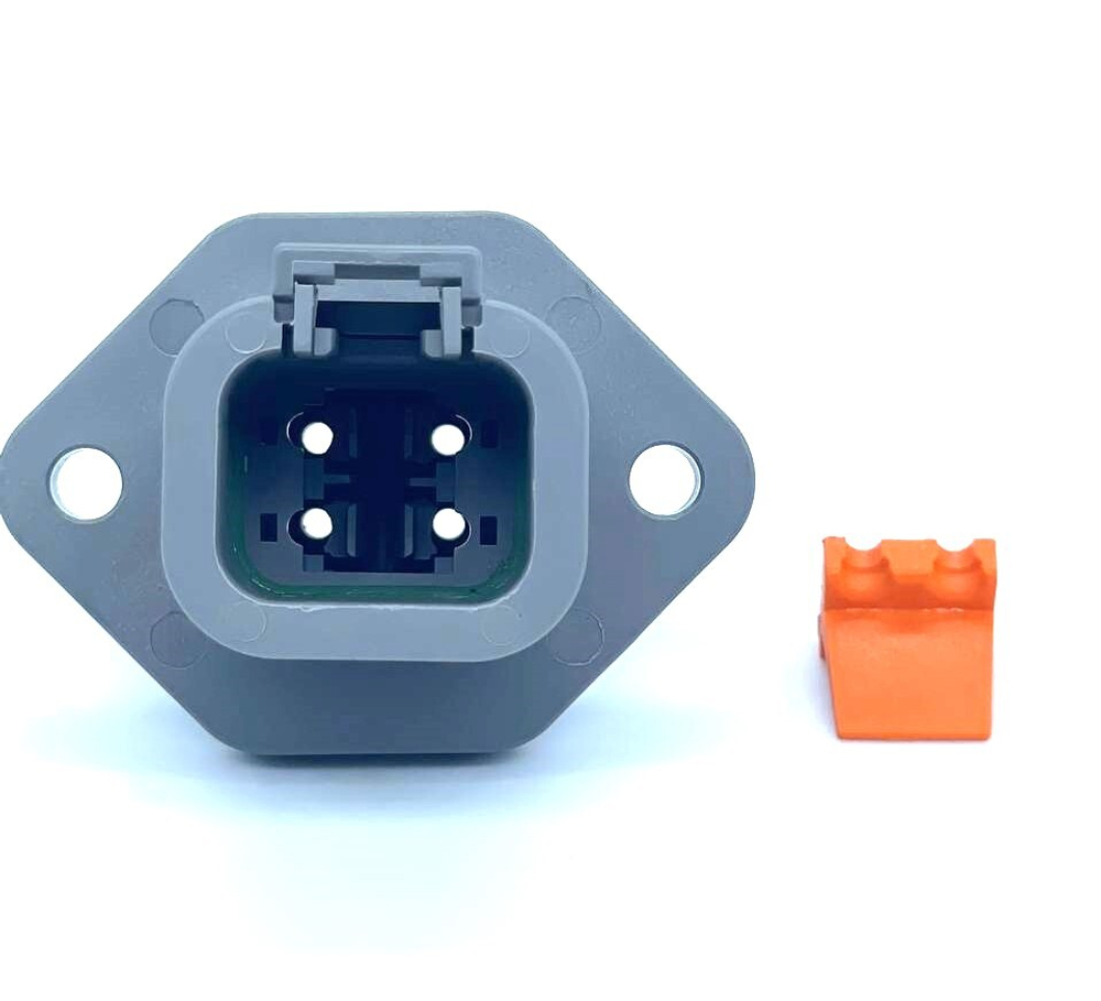 Разъем с фланцем DTP04-4P-L012