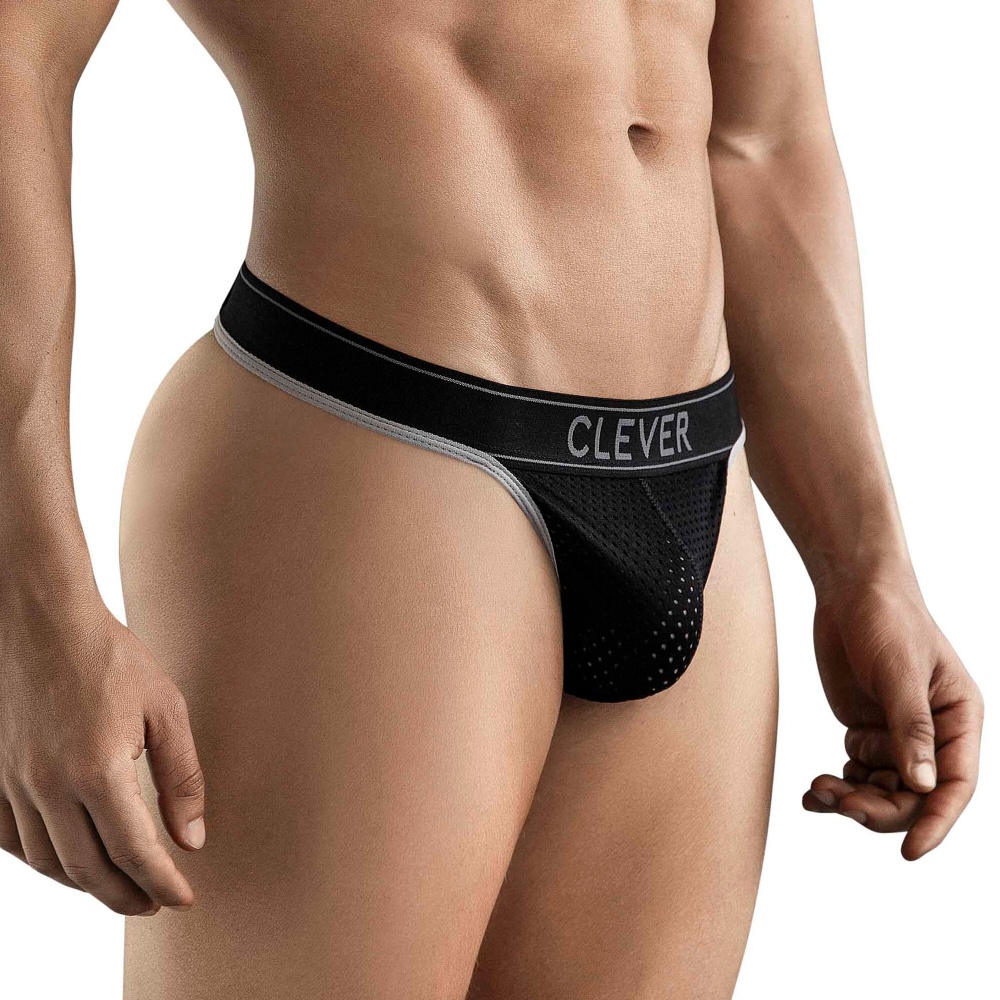 Мужские трусы тонги черные Clever AMBAR THONG 176811