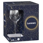 Набор бокалов для вина 4шт 270мл «Селест» серебряная дымка O0093