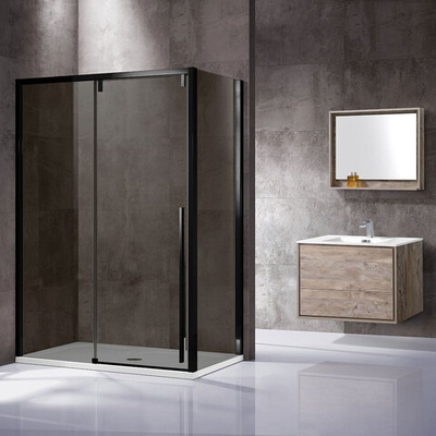 Душевой уголок Lugano VSR-1L9012CGB-1, 1200*900, черный, стекло тонированное, , шт