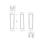 Умывальник-тюльпан "Аттика-55" с отв (Sanita)
