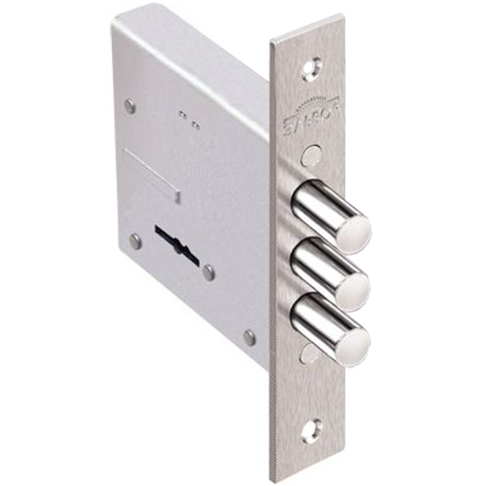 Замок врезной Эльбор Кремень 1.04.06.5.5.  5кл никель б/о б/руч.  /5232