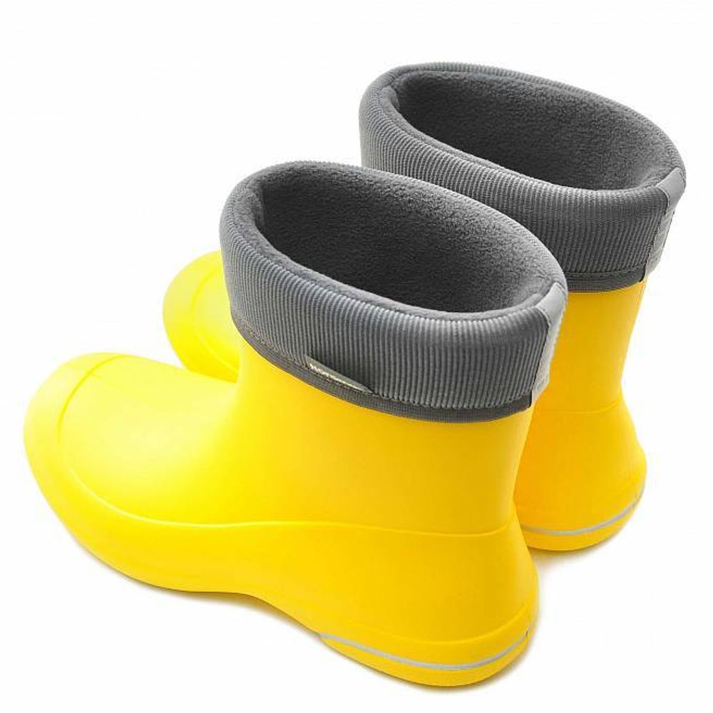 Женские сапоги Nordman Kleo из ЭВА с флисовым утеплителем желтые с серым