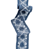 Кружево хлопковое в джинсовом стиле ш-5 см. Испания