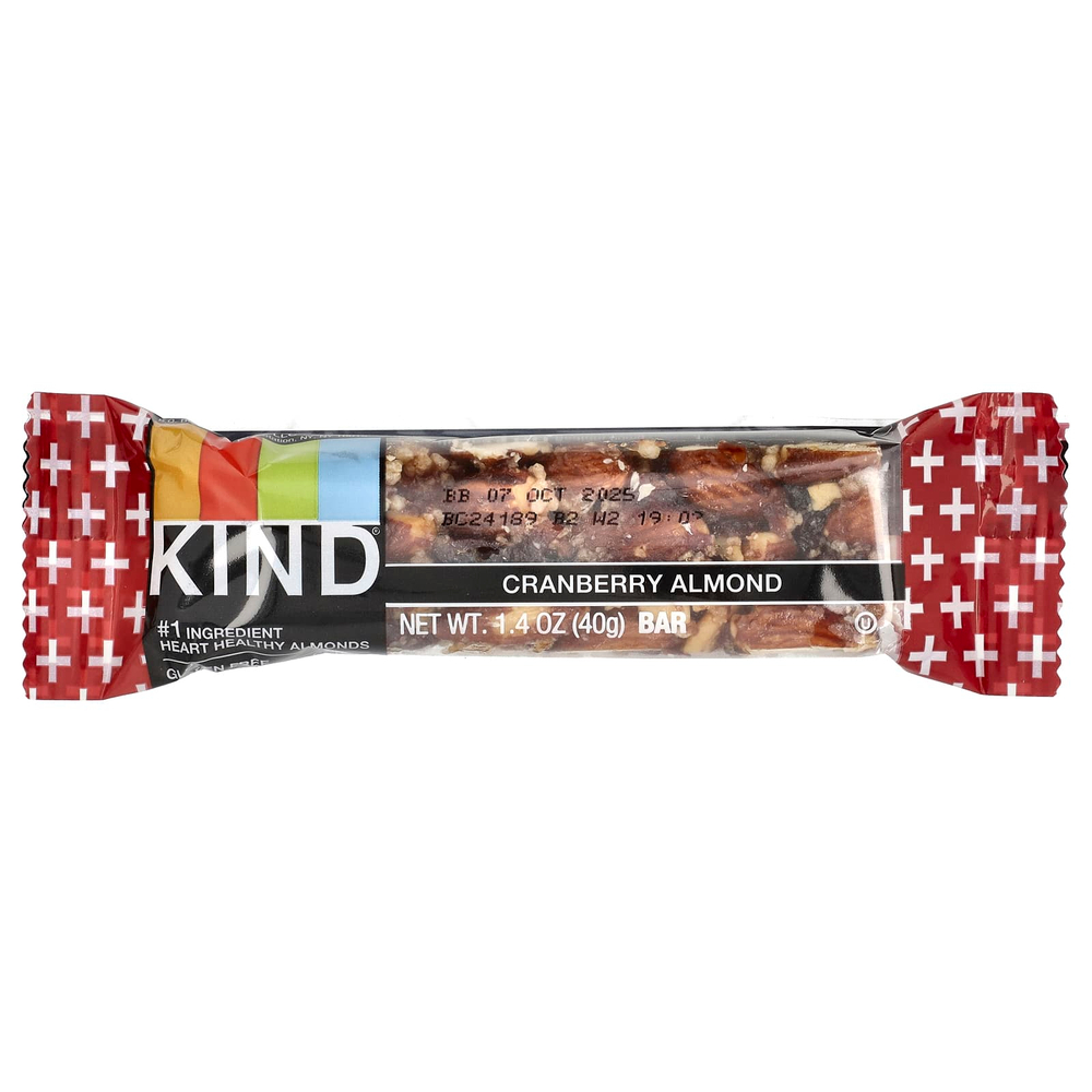 KIND Bars, Клюква и миндаль, 12 батончиков по 40 г (1,4 унции)