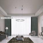 Подвесная люстра Crystal Lux FORTUNA SP88W LED BLACK