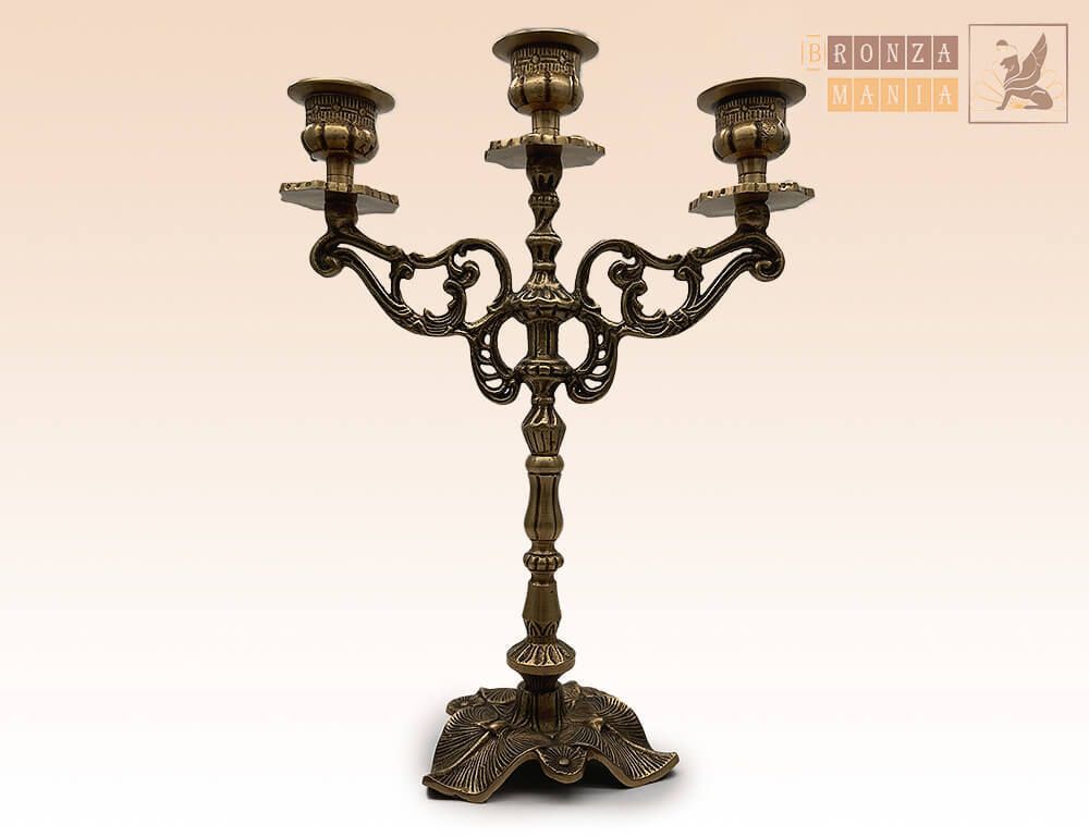 подсвечник на 3 свечи Антик