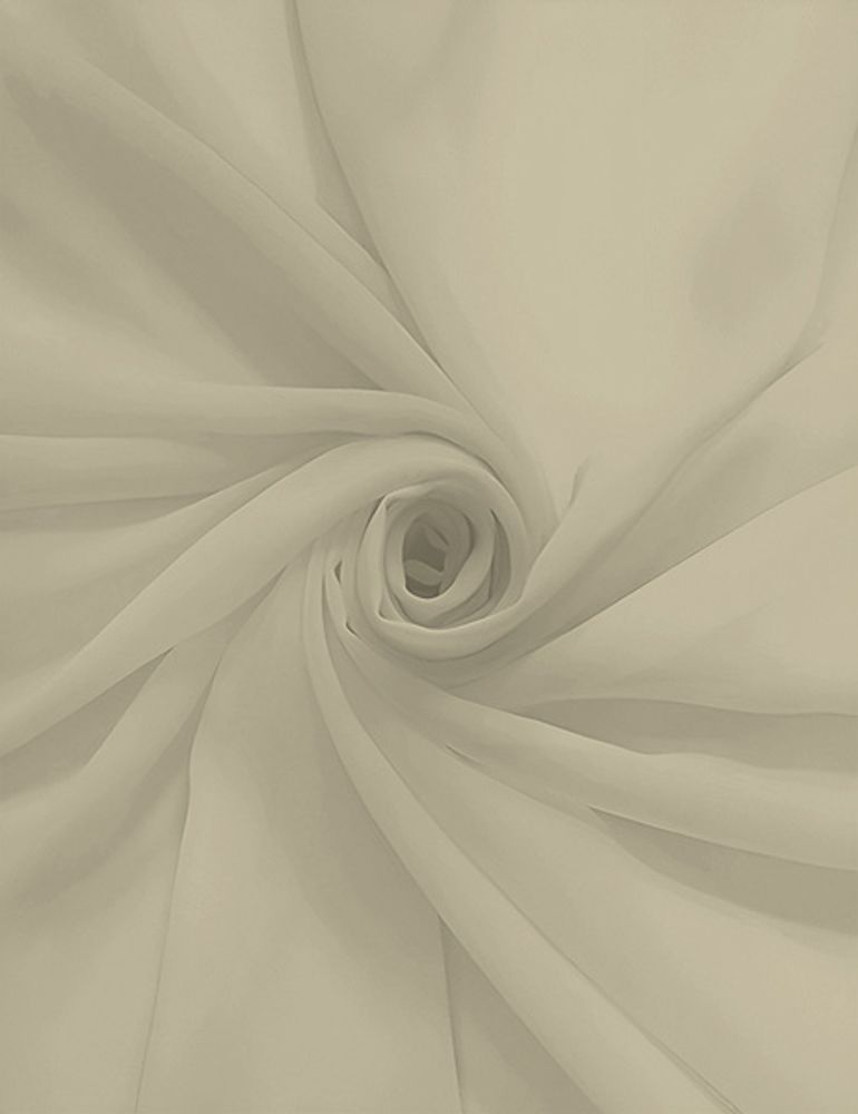 Ткань Шифон, 80 гр/м2, 150 см, берёзовый