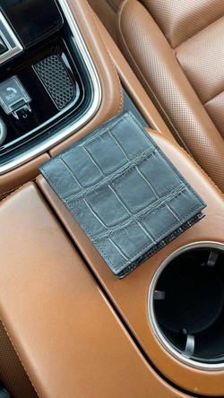 Кошелёк Hermes из кожи крокодила