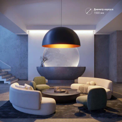 Светильник SP-RESTO-HANG-R1500-280W Warm3000 (BK, 100 deg, 230V) (Arlight, IP20 Металл, 3 года) 039932