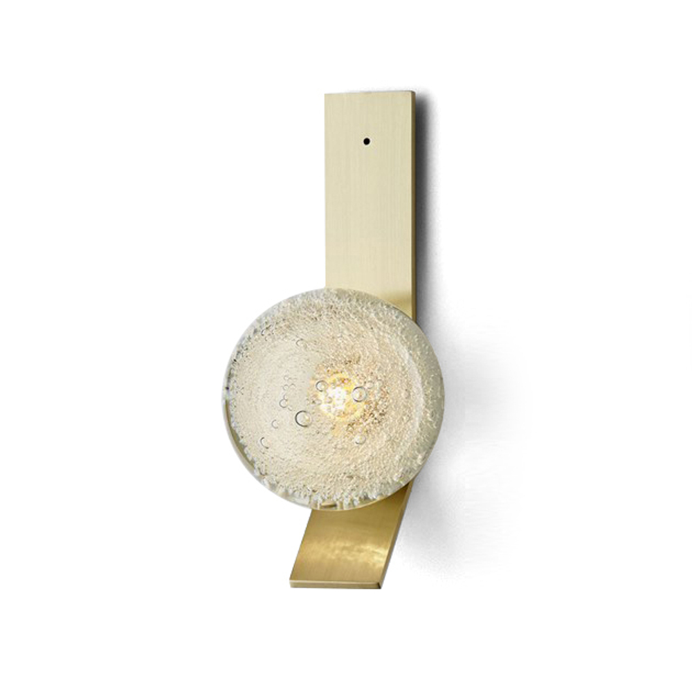 Wall design lamp Fizi Single by Articolo Lighting (Gold)