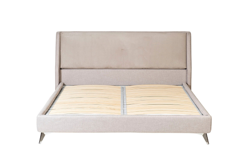 Кровать Michelle без под.мех. серый Era05+Mav15 183*230*99см