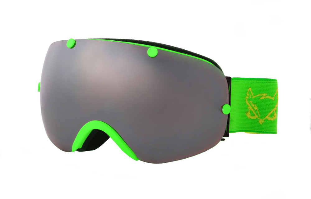 Маска Vizzo Spherix green/grey mirror