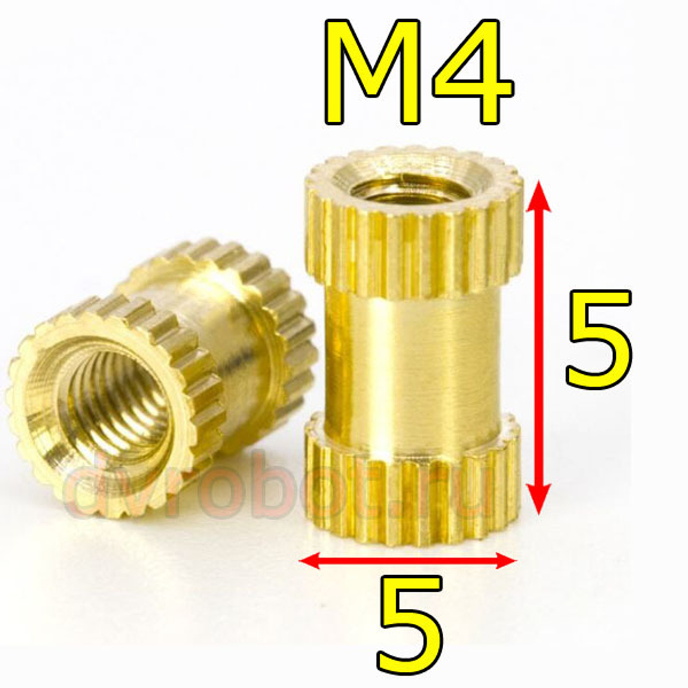 Вставная гайка М4*5-5