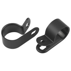Скоба кабельная нейлоновая под винт ЭРА NO-225-295 5 мм чёрная 10 шт | Скобы пластиковые