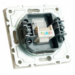 Розетка Ethernet RJ-45 без рамки Stekker Эмили 49873