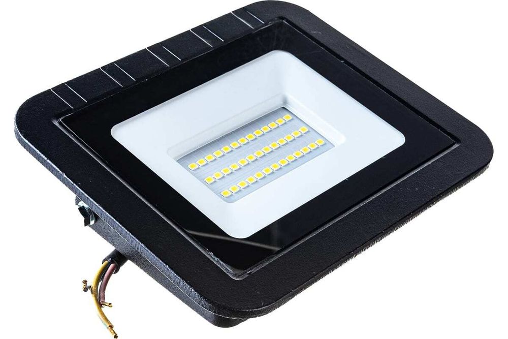 Прожектор светодиодный ЭРА 30Вт 6500К 2800Лм 160x135x30 черный, 987811