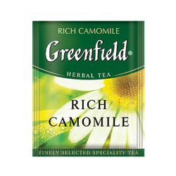 Чай Greenfield Rich Camomile вкус сушеных яблок и ромашки 100 пак*1,5 гр