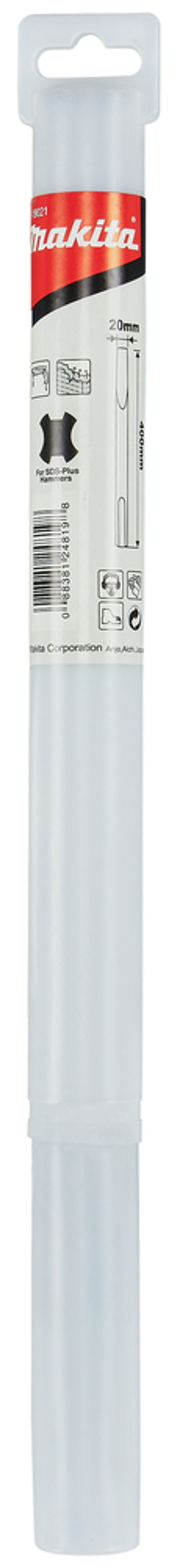 Долото плоское 400x20 мм, SDS-PLUS Makita D-19021 SDS-PLUS Плоское 20 x 400 мм