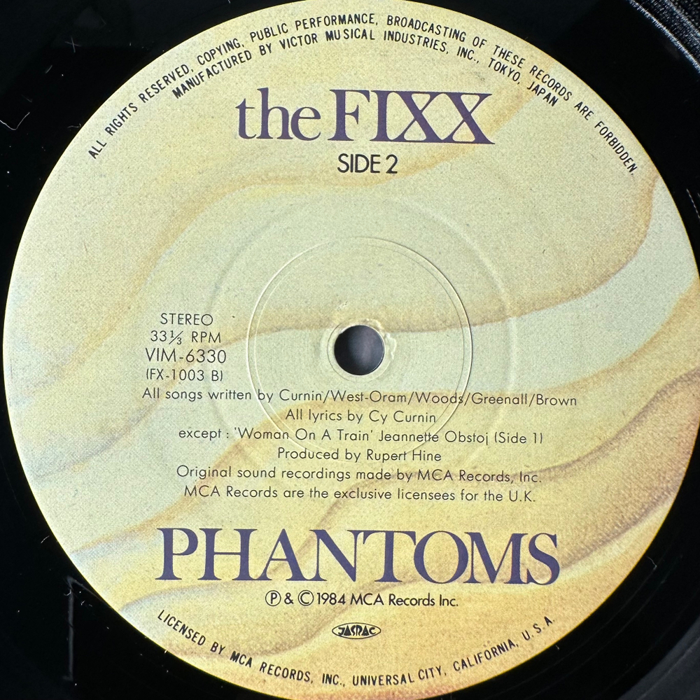 The Fixx ‎– Phantoms (Япония 1984г.)