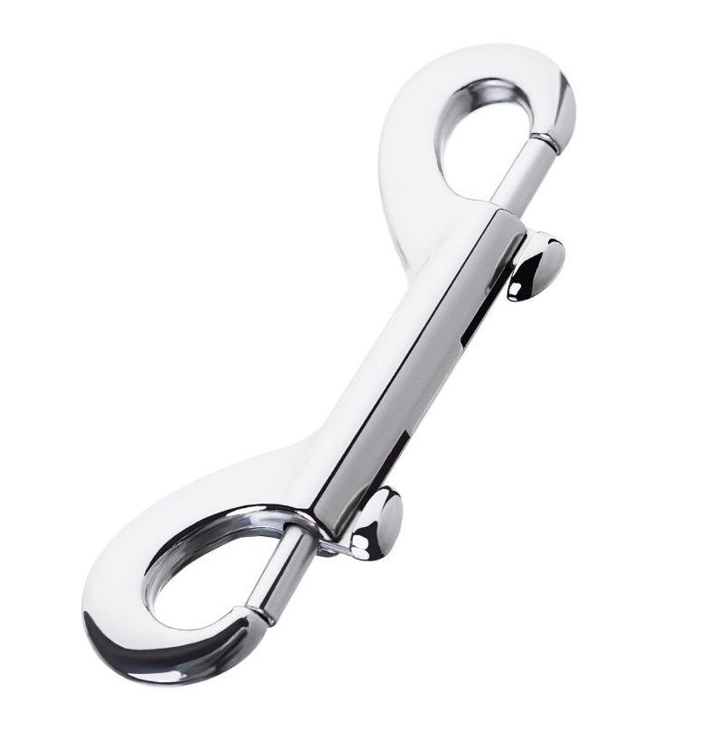 Серебристый двухсторонний карабин TOYFA Metal (Цвет: серебристый)