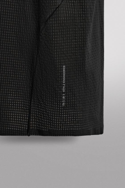 ZARA ТЕХНИЧЕСКАЯ ФУТБОЛКА ИЗ РЕЛЬЕФНОЙ ТКАНИ, ЧЕРНЫЙ
