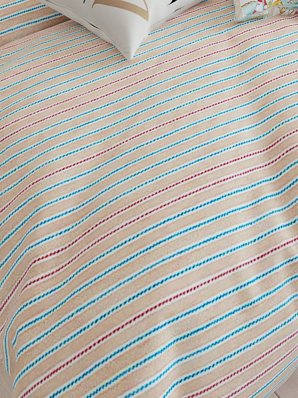 Простынь на резинке Сказка "Морская полоска" 180х200 см, перкаль