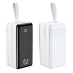 Внешний аккумулятор Remax RPP-291 Chinen Series 80000mAh с LED лампой 22.5W 4*USB/2*Type-C (белый)
