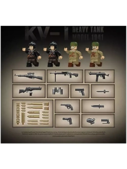 Конструктор Советский Тяжелый танк 1192 детали