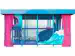Детский уличный игровой лабиринт с крышей «Кристалл» 4,92×3,69×3,1 м