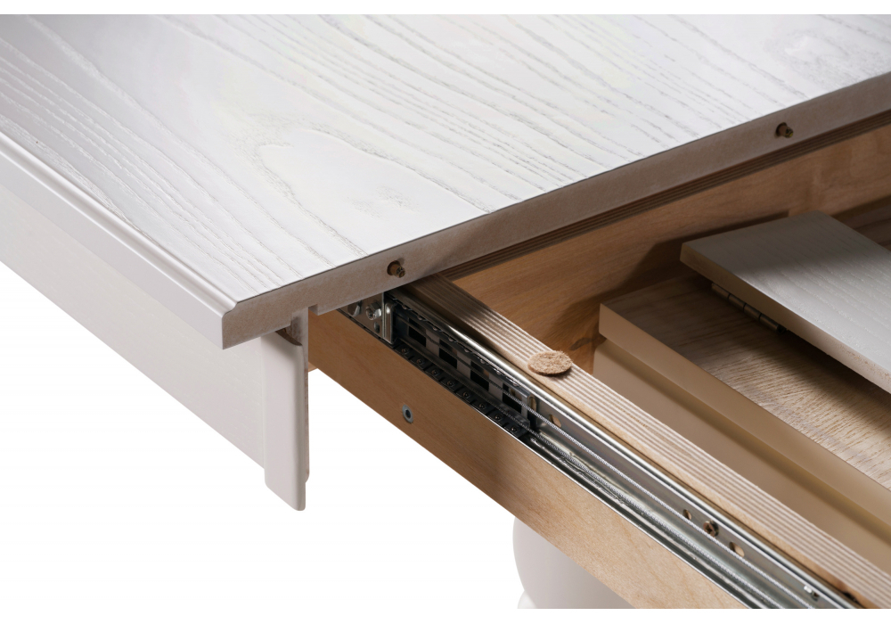 Стол деревянный Woodville Красидиано молочный