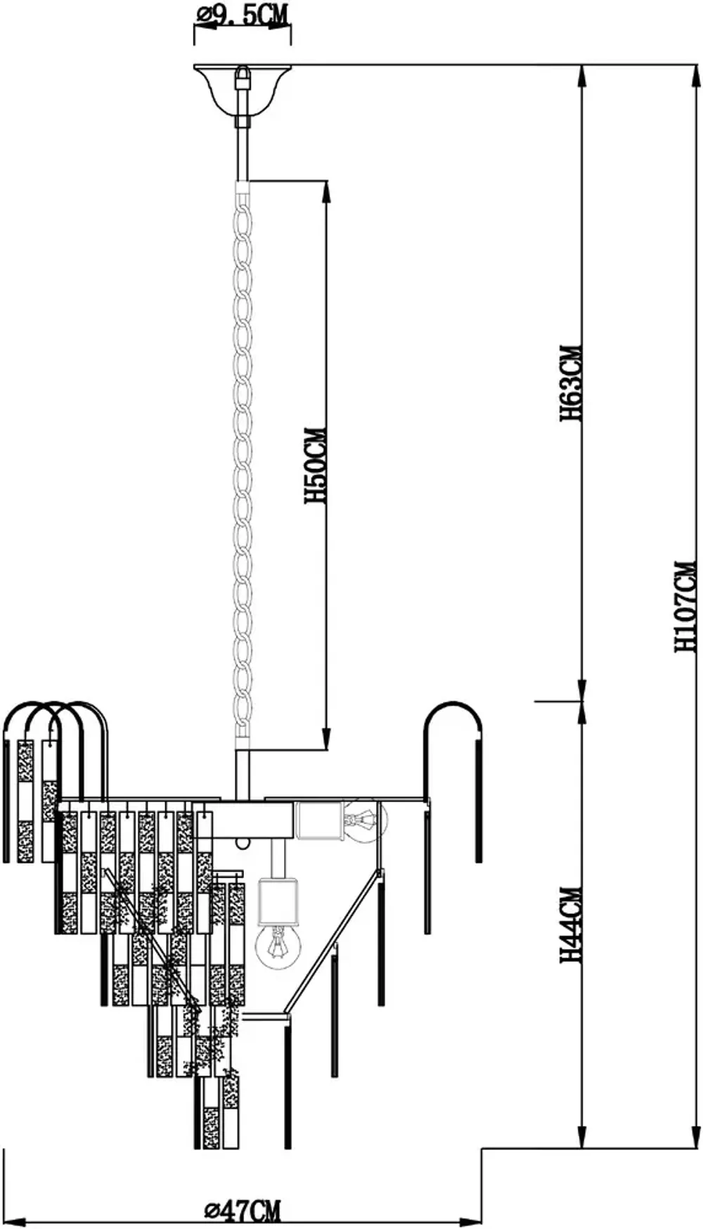 Подвесная люстра Arte Lamp