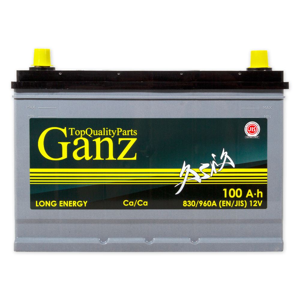 Аккумулятор GANZ ASIA 100 А/ч обратный R+ 304x173x220 D31 EN 830 А