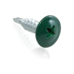 Саморезы для тонк. пластин с буром 4,2x16 (темно зеленый/белый цинк 20 шт) 226820