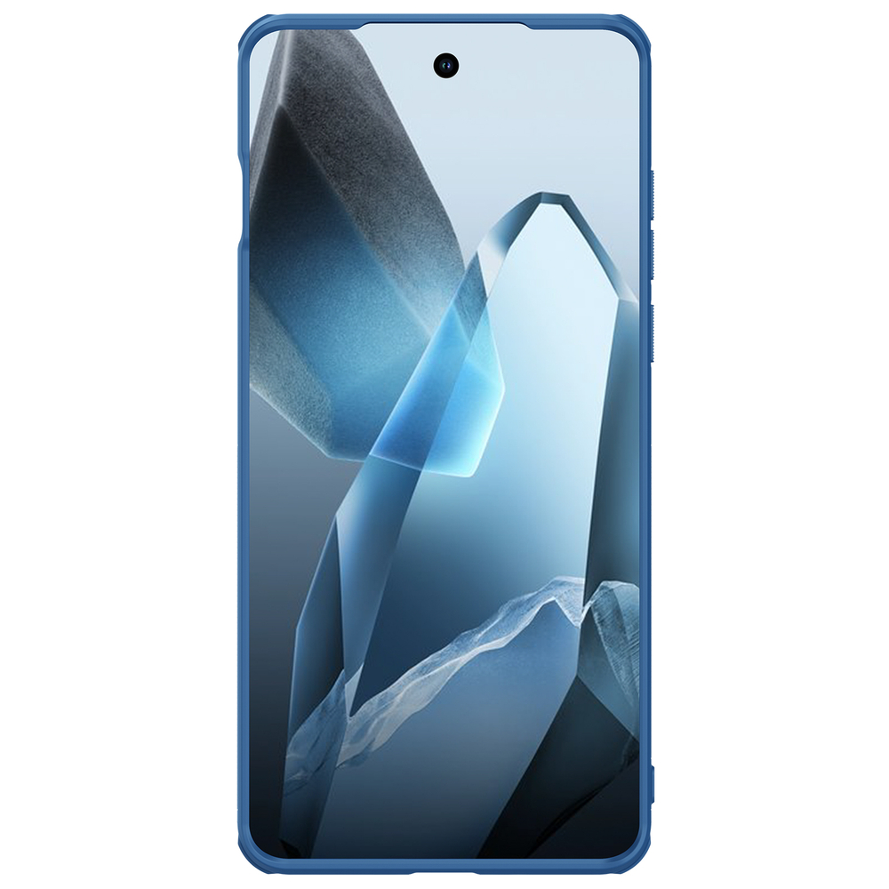 Усиленный чехол синего цвета от Nillkin для OnePlus 13, серия Super Frosted Shield Pro