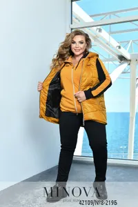 Жилет 8-219Б-горчица Minova