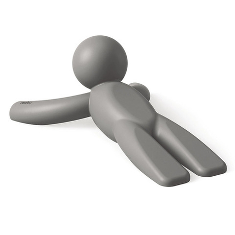 Набор из 2 дверных стопперов Buddy серый Umbra