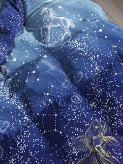 Простынь на резинке перкаль Сказка "Утренняя звезда" 90x200 см