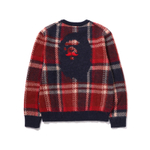 A Bathing Ape Mr Bathing Ape Check Sweater