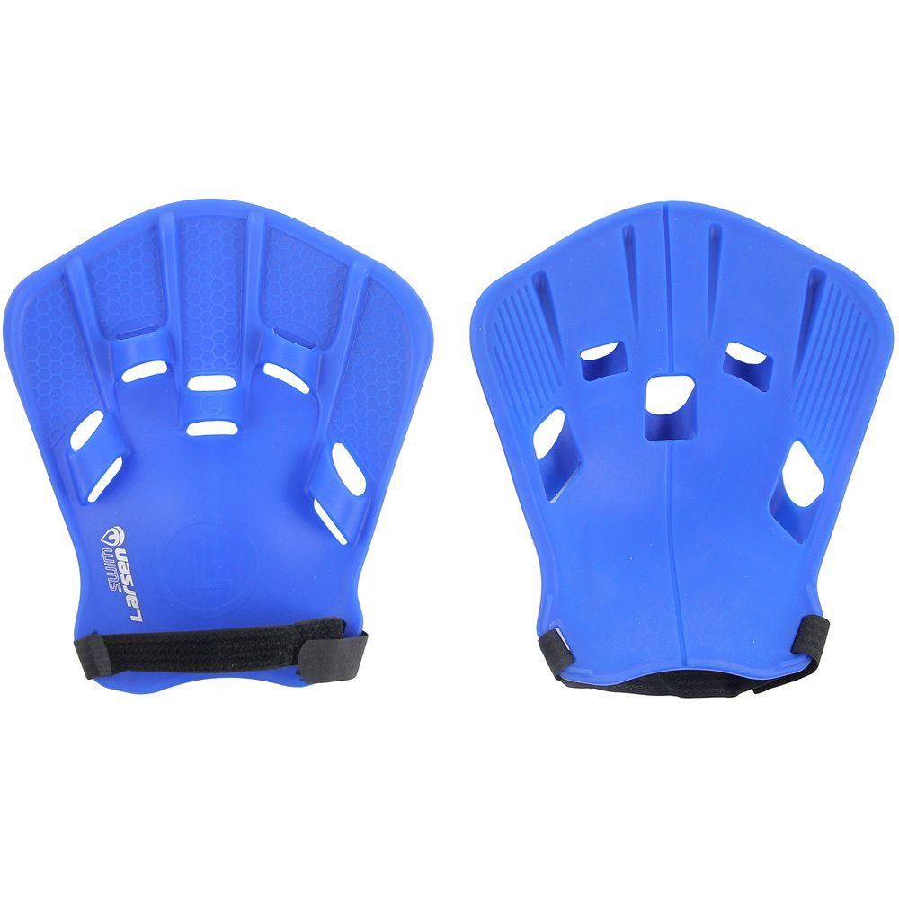 Лопатки для плавания силиконовые Larsen Swim HP10 синие (взрослые)